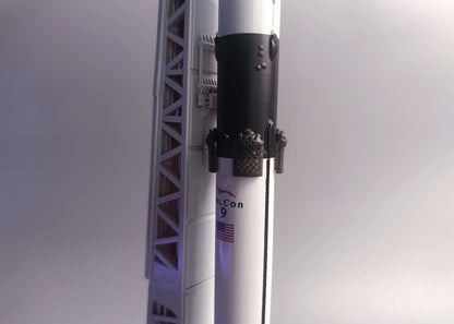 SpaceX Falcon 9 at Launch Pad model 1:200 (35 CM)